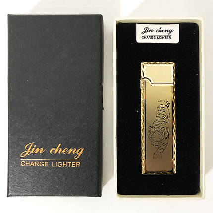 USB запальничка в подарунковій упаковці "Tiger". Двостороння, спіраль розжарювання. Тигр, фото 2
