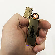 USB запальничка в подарунковій упаковці "Eagle". Двостороння, спіраль розжарювання. Орел, фото 2