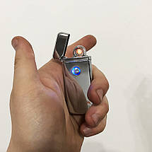 USB запальничка "Герб України" FANG JIN 4797 Original (Двостороння спіраль розжарювання) в подарунковій, фото 3