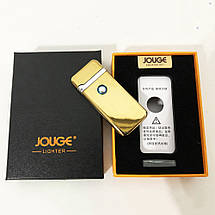 USB запальничка в подарунковій упаковці "Jouge" XT-4953. Колір: золотий, фото 3