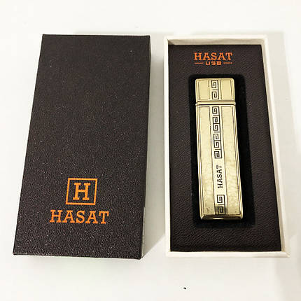 USB запальничка в подарунковій коробці Hasat HL-66, фото 2