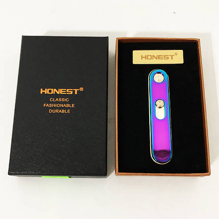 USB запальничка в подарунковій упаковці "Honest" 4825. Колір: хамелеон, фото 2