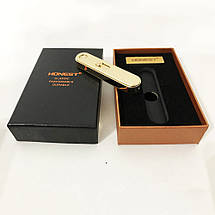 USB запальничка в подарунковій упаковці "Honest" 4825. Колір: золотий, фото 3