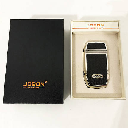 Електроімпульсна запальничка в подарунковій упаковці Jobon (USB) XT-4963. Колір: срібло, фото 2