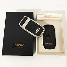 Електроімпульсна запальничка в подарунковій упаковці Jobon (USB) XT-4963. Колір: срібло, фото 2