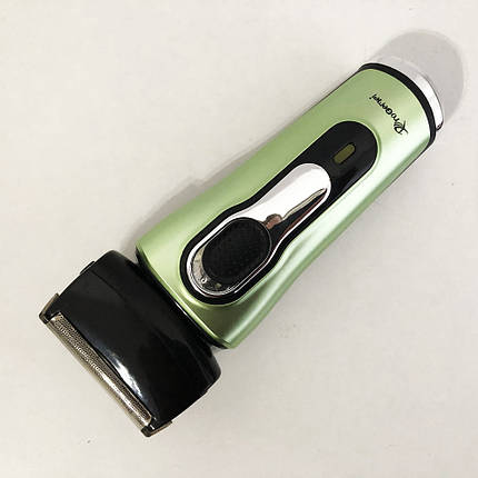 Електробритва бритва GEMEI GM-7110. Колір зелений, фото 2