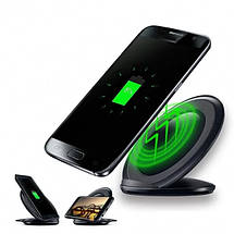 Швидка бездротова зарядка для телефон FAST CHARGE WIRELESS S7. Колір чорний, фото 3