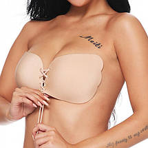 Бюстгальтер Invisible Bra невидима. Колір бежевий, фото 3