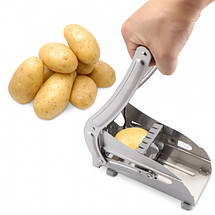 Ручна картоплерізка металева машинка Potato Chipper для нарізки картоплі фрі UN12-15, фото 3
