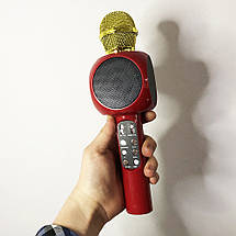 Безпровідний мікрофон караоке bluetooth WSTER WS-1816. Колір червоний, фото 2