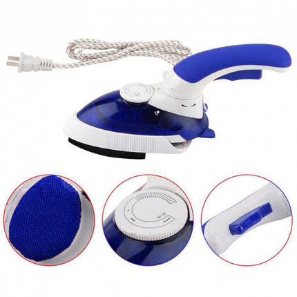 Отпариватель Mini Steam Iron HT-558B. Колір синій, фото 2