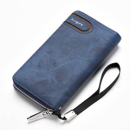 Чоловіче портмоне Baellerry Denim S1514. Колір синій, фото 2