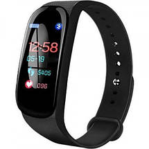 Фитнес браслет Smart Watch M5 Band Clack смарт-трекер. Колір: чорний, фото 3