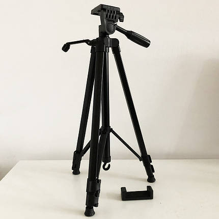 Штатив для камери, телефона, трипод, тринога TriPod 380A 0.50-1.35 м, фото 2