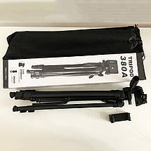 Штатив для камери, телефона, трипод, тринога TriPod 380A 0.50-1.35 м, фото 2