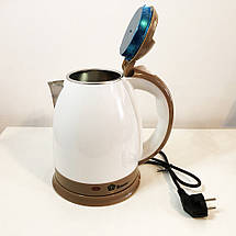 Електрочайник DOMOTEC MS-5025C - чайник електричний. Колір коричневий, фото 2