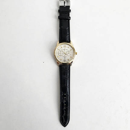 Годинники наручні Ulysse Nardin-Maxi Marine White ремінець чорний (репліка), фото 2