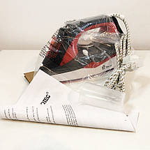Електричний парова праска з керамічною підошвою Domotec MS 2202 ручної керамічний пароутюг. Колір червоний, фото 2
