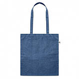 Сумка для покупок шопер COTTONEL DUO с длинными ручками Синій, фото 3