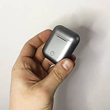Бездротові навушники блютуз гарнітура inPods 12 simple TWS bluetooth V5.0 сенсорні. Колір: срібний, фото 2