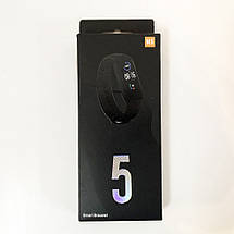 Фітнес-браслет Smart Watch M5 Band Classic Black смарт-годинник-трекер. Колір червоний, фото 3
