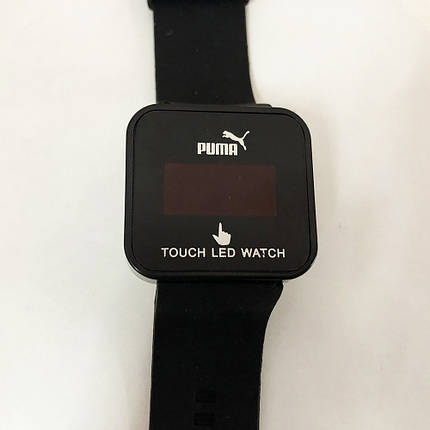 Спортивний годинник з LED дисплеєм. Реагують на дотик. PUMA. Колір чорний, фото 2