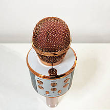 Безпровідний мікрофон для караоке WS-858 WSTER. Колір: рожеве золото, фото 3