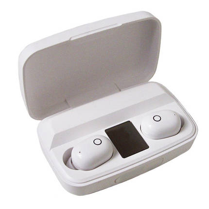 Bluetooth стерео навушники бездротові c боксом для зарядки Air J16 TWS Original. Колір білий, фото 2