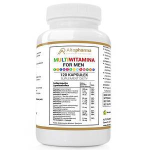 Вітаміни Altopharma мультивітаміни для чоловіків ADEK B C WEGE - 120 капс