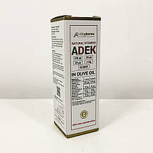 Вітаміни Altopharma Вітамін ADEK комплекс A, D3, E, K2 МК-7 - 30 мл, фото 2