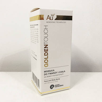 Аерозоль для обличчя і тіла з моноіонних золотом Au100 Invex Remedies, фото 2