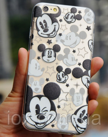 Силіконовий чохол Міккі Мауси для iphone 6/6S, фото 1