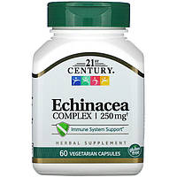 Эхинацея 21st Century "Echinacea Complex" поддержка иммунной системы, 250 мг (60 капсул)