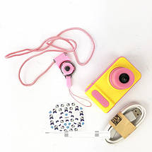 Дитячий цифровий фотоапарат Smart Kids Camera V7 baby T1. Колір рожевий, фото 3