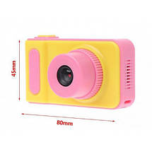 Дитячий цифровий фотоапарат Smart Kids Camera V7 baby T1. Колір рожевий, фото 2