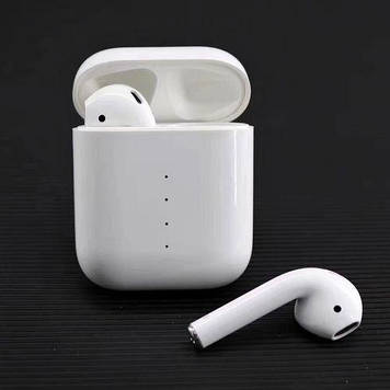 Бездротові білі навушники Bluetooth сенсорні із зарядним кейсом блютуз із мікрофоном, GpS, Гарантія