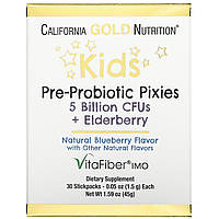 Детский пробиотик California Gold Nutrition Kid's Probiotic Pixies 5 Billion CFU's 30 pacs