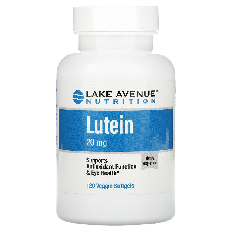 Лютеин Lake Avenue Nutrition Lutein 20 mg 120 caps, фото 1