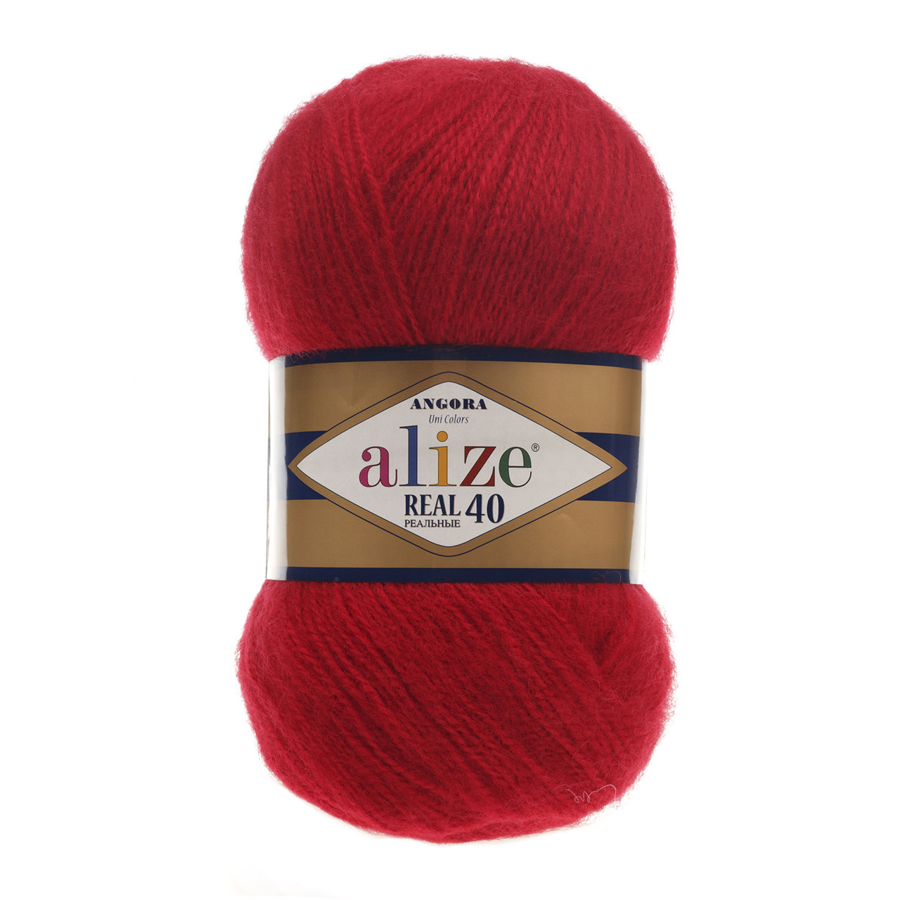 ANGORA REAL 40-56 красный - 40% шерсть, 60% акрил