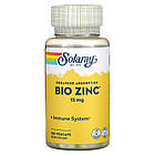 Solaray, Bio Zinc, цинк, 15 мг, 100 капсул