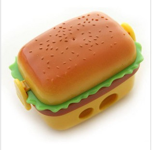 Подвійна, розбірна точилка "Гамбургер" з ластиками