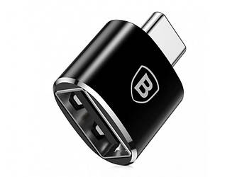 Перехідник Baseus USB Female to Type-C Male Чорний (CATOTG-01)