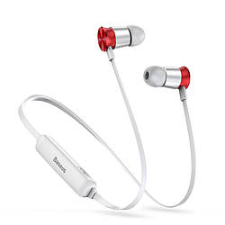Бездротові навушники Baseus Sports Encok S07 Silver/Red (NGS07-S9)
