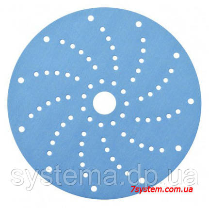 3М™ 51111 Hookit™ Montana - Абразивні диски 3M™ Blue з мультипылеотводом 150 мм, 78 отворів, P120, фото 1