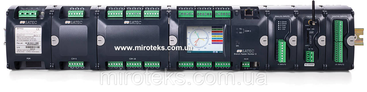 Багатоканальний лічильник електроенергії SATEC BFM II ☎044-33-44-274 📧miroteks.info@gmail.com