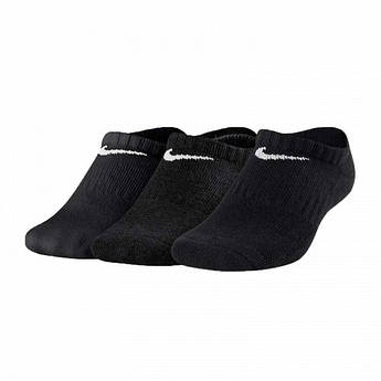 Шкарпетки Nike Performance Cushioned (3 шт) SX6843-010, Чорний, Розмір (EU) — 38-42