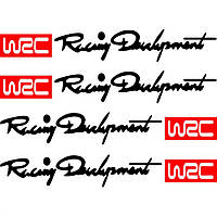 Набор виниловых наклеек на ручки авто - Racing Development WRC (4 шт.) v2