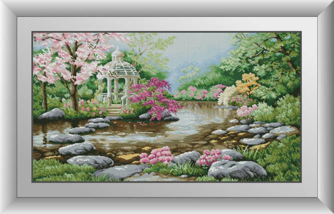 30700 Набір діамантової мозаїки Альтанка в парку, фото 1