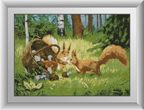 30740 Набір діамантової мозаїки Білки, фото 1