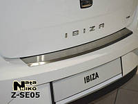 Накладка на бампер з загином для Seat Ibiza IV 5-дверцята з 2009 р.